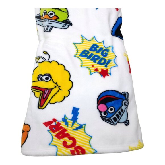 Sesame Street Decorative Throw Blanket 60" X 70" Polyester Plush Big Bird Oscar - Picture 3 of 7